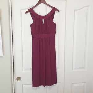 David's Bridal Bridesmaid Dress, Size 6, Burgundy Color